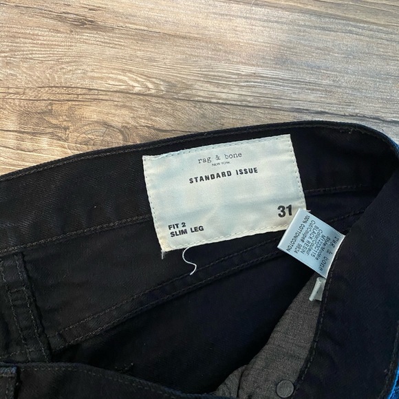 ‼️SOLD‼️Rag & bone fit 2 black jeans - Picture 3 of 3
